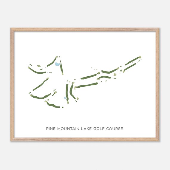 Pine Mountain Lake Golf Course Groveland California Map Poster