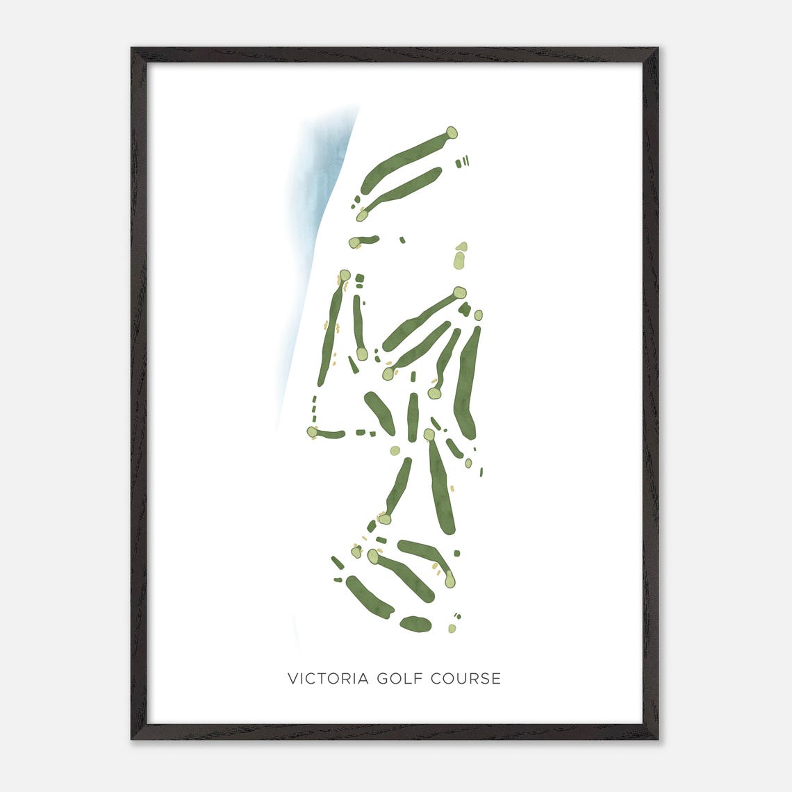 Victoria Golf Course Canada Modern Scenic Watercolor Map Poster - Image 2