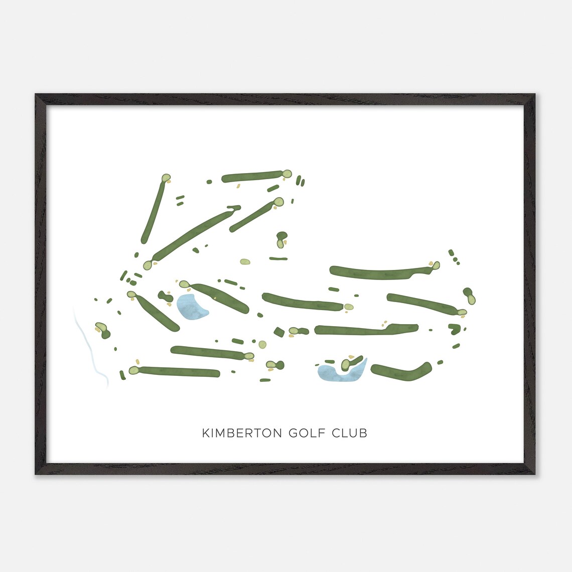 Kimberton Golf Club Pennsylvania Modern Watercolor Map Poster - Image 5