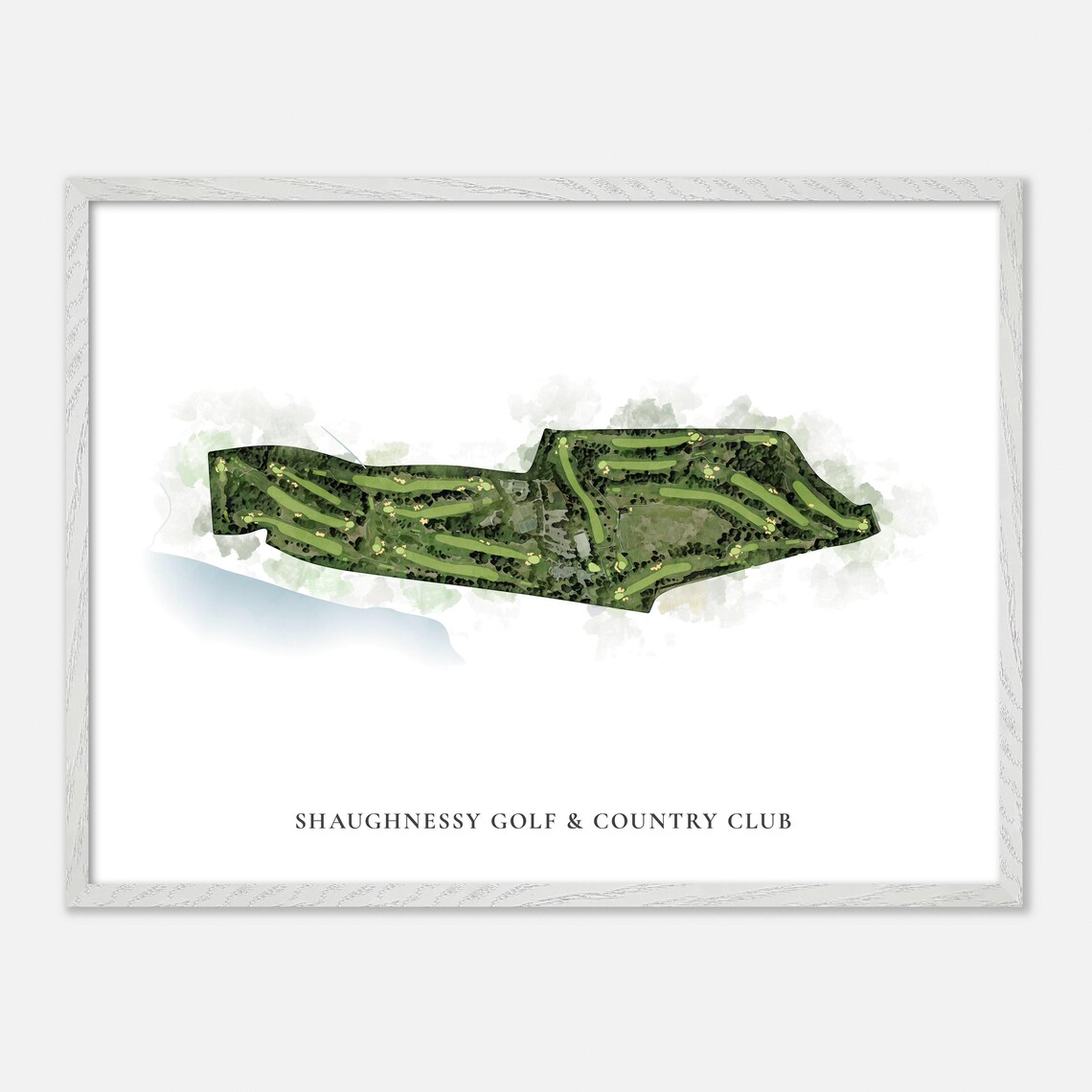Shaughnessy Golf Country Club In Canada Watercolor Map - Image 3