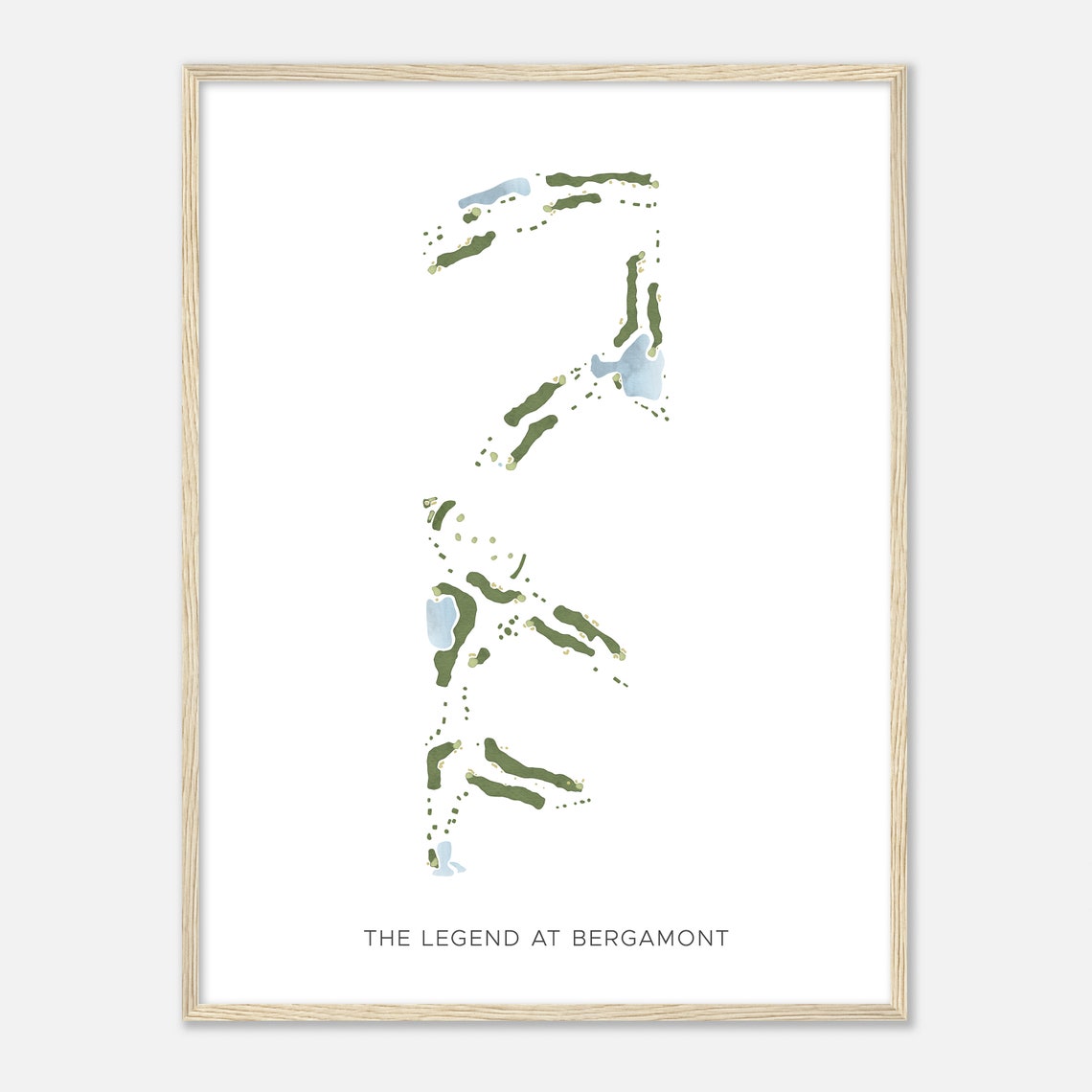 The Legend at Bergamont Golf Course Minimalist Map Art Poster - Image 2
