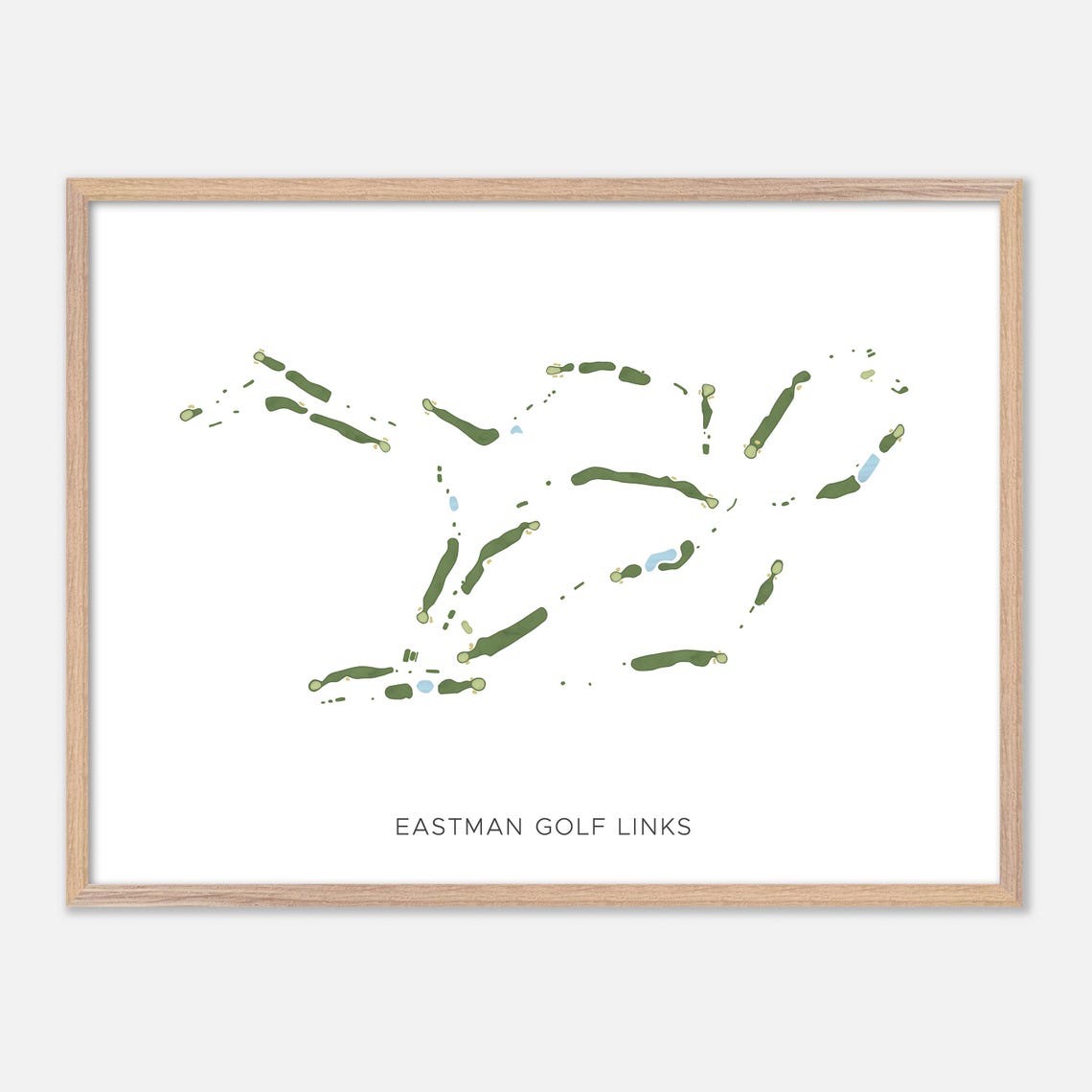 Eastman Golf Links In Grantham New Hampshire Modern Watercolor Map Golfer Gift Golf Wall Art Golf Poster Print Course Layout