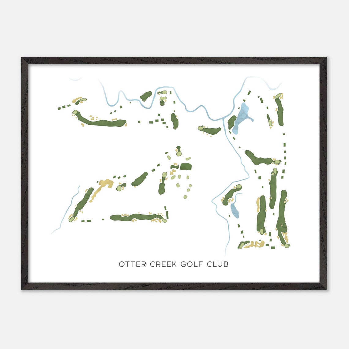 Otter Creek Golf Club Canada Modern Minimalist Map Art Poster - Image 4