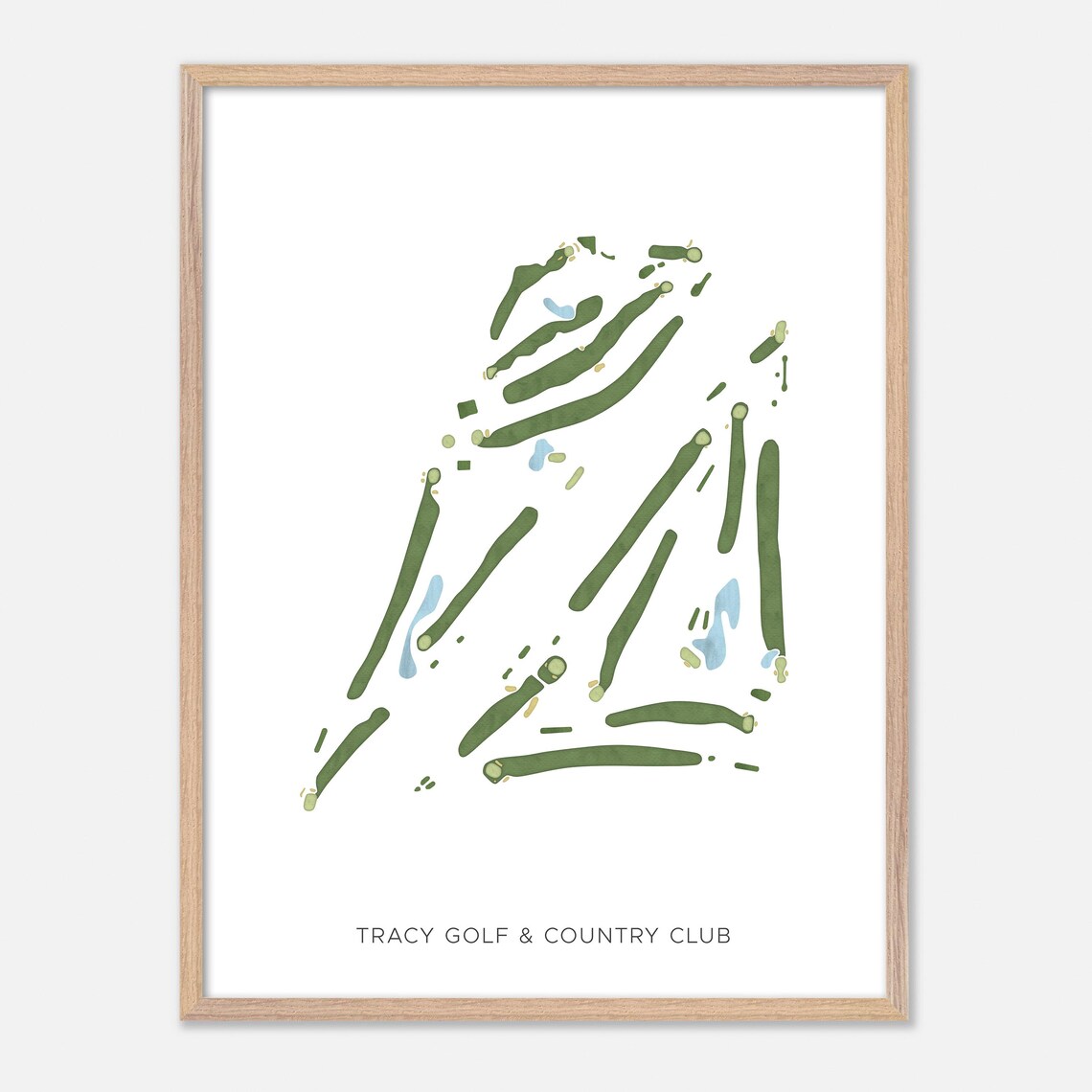 Tracy Golf & Country Club California Modern Minimalist Golf Poster - Image 6