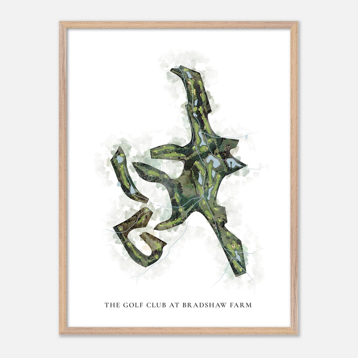 The Golf Club At Bradshaw Farm Georgia Classic Watercolor Poster - Image 2