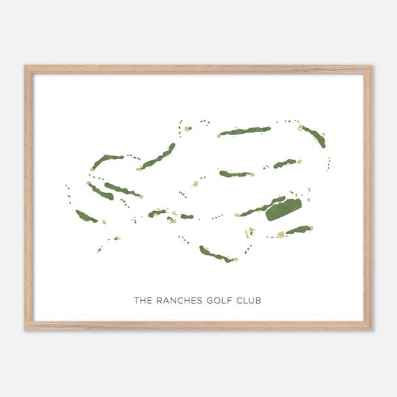 The Ranches Golf Club In Eagle Mountain Utah Modern Watercolor Map Golfer Gift Golf Wall Art Golf Poster Print Course Layout