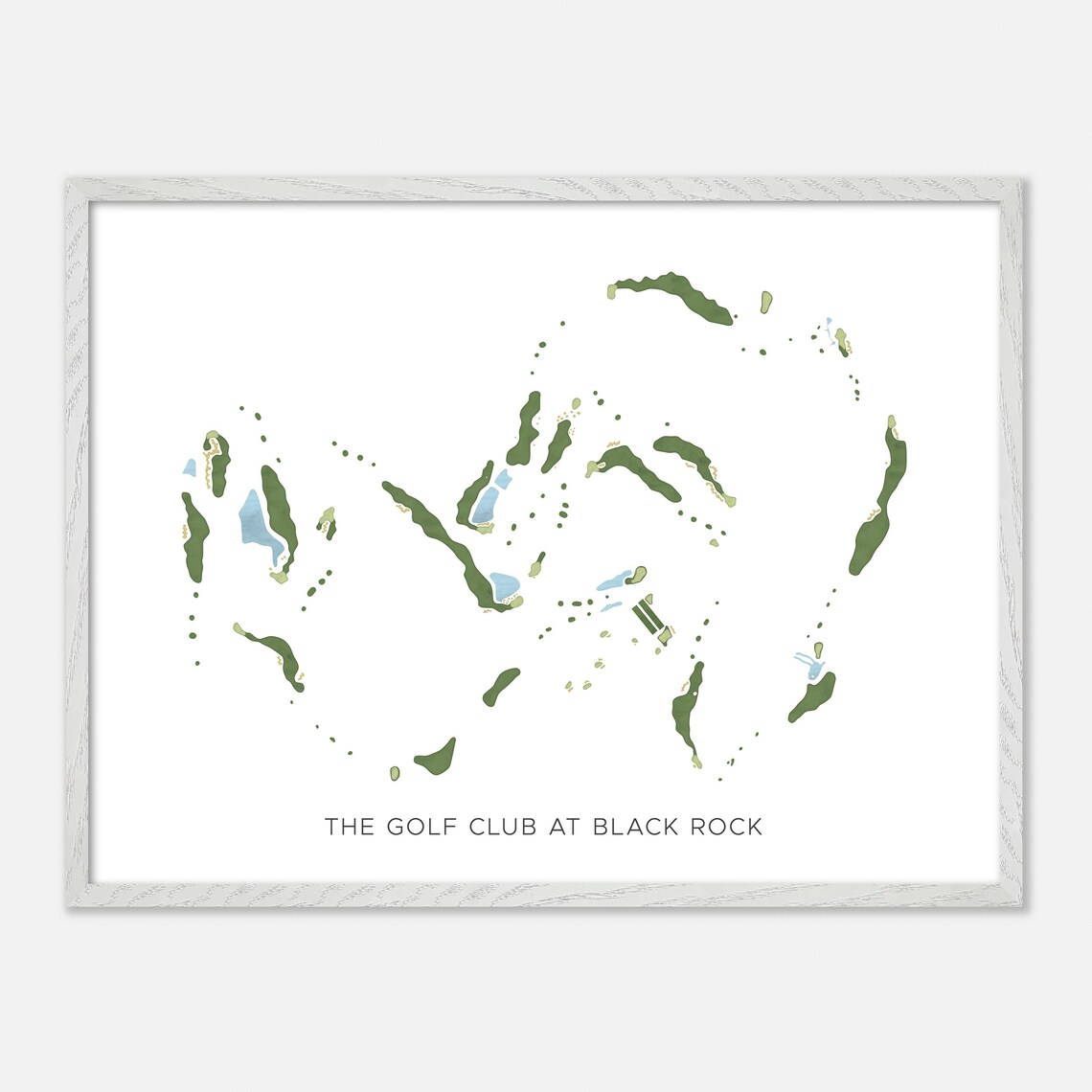The Golf Club at Black Rock Coeur Dalene Idaho Modern Watercolor Poster - Image 4
