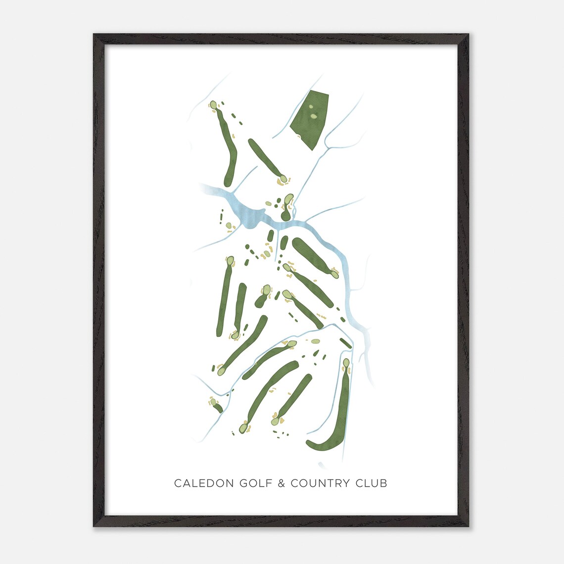 Caledon Golf & Country Club Canada Minimalist Watercolor Golf Map Poster - Image 2