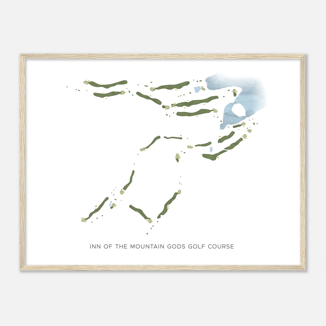 Inn of the Mountain Gods Golf Course Minimalist Map Poster Art - Image 2