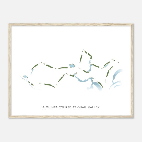 La Quinta Course At Quail Valley Texas Modern Watercolor Map Golfer Gift Golf Wall Art Golf Poster Print Course Layout