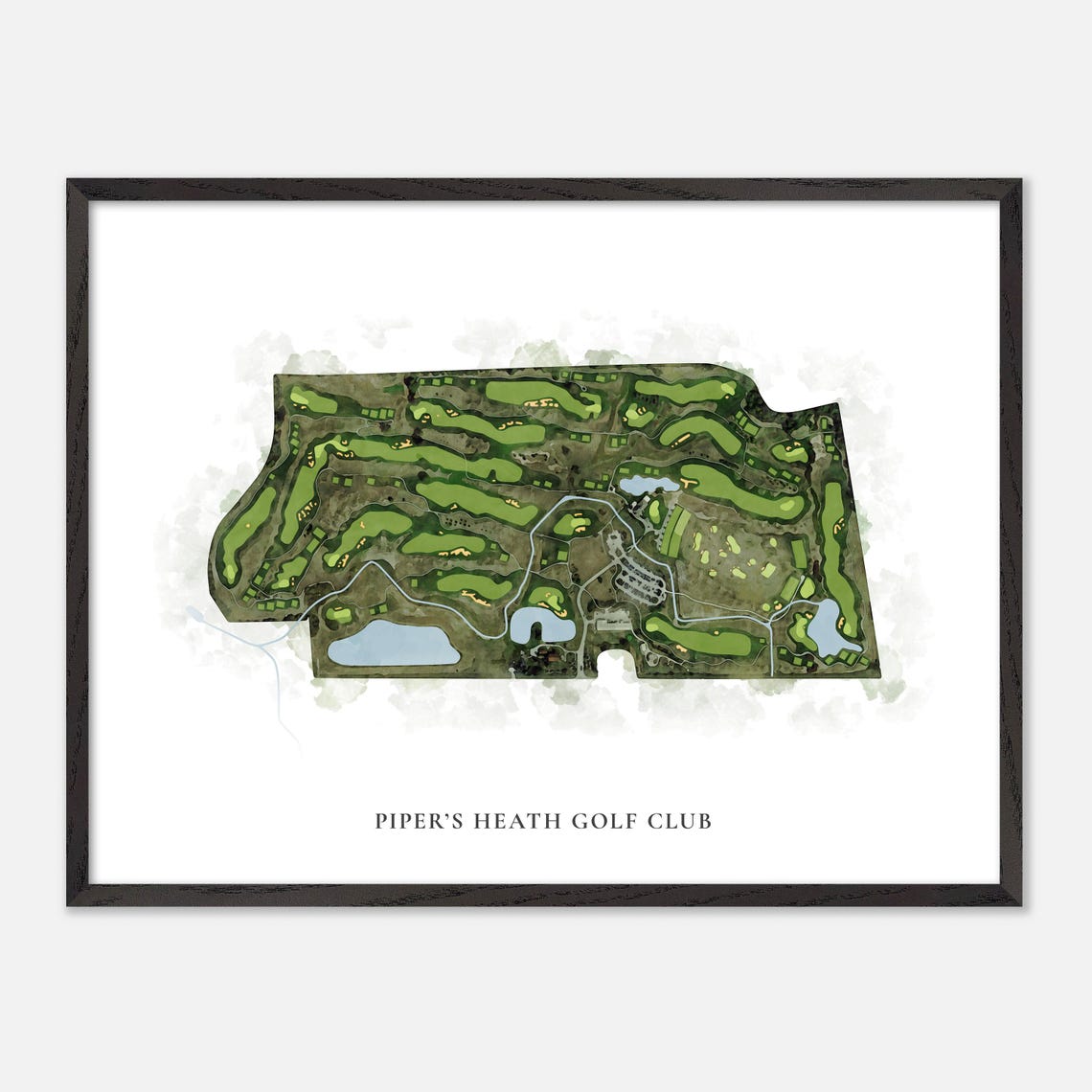 Piper's Heath Golf Club Milton Canada Classic Watercolor Poster - Image 4