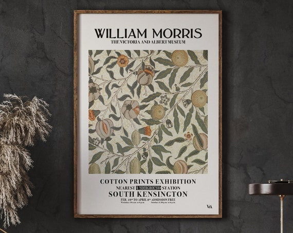 William Morris Floral Poster Flower Pattern Art Nouveau Modern Gallery Wall Instant