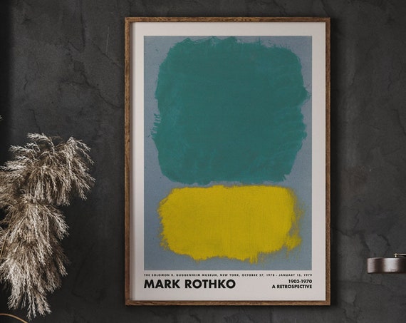 Mark Rothko Print Expressionist Museum Wall Art Abstract