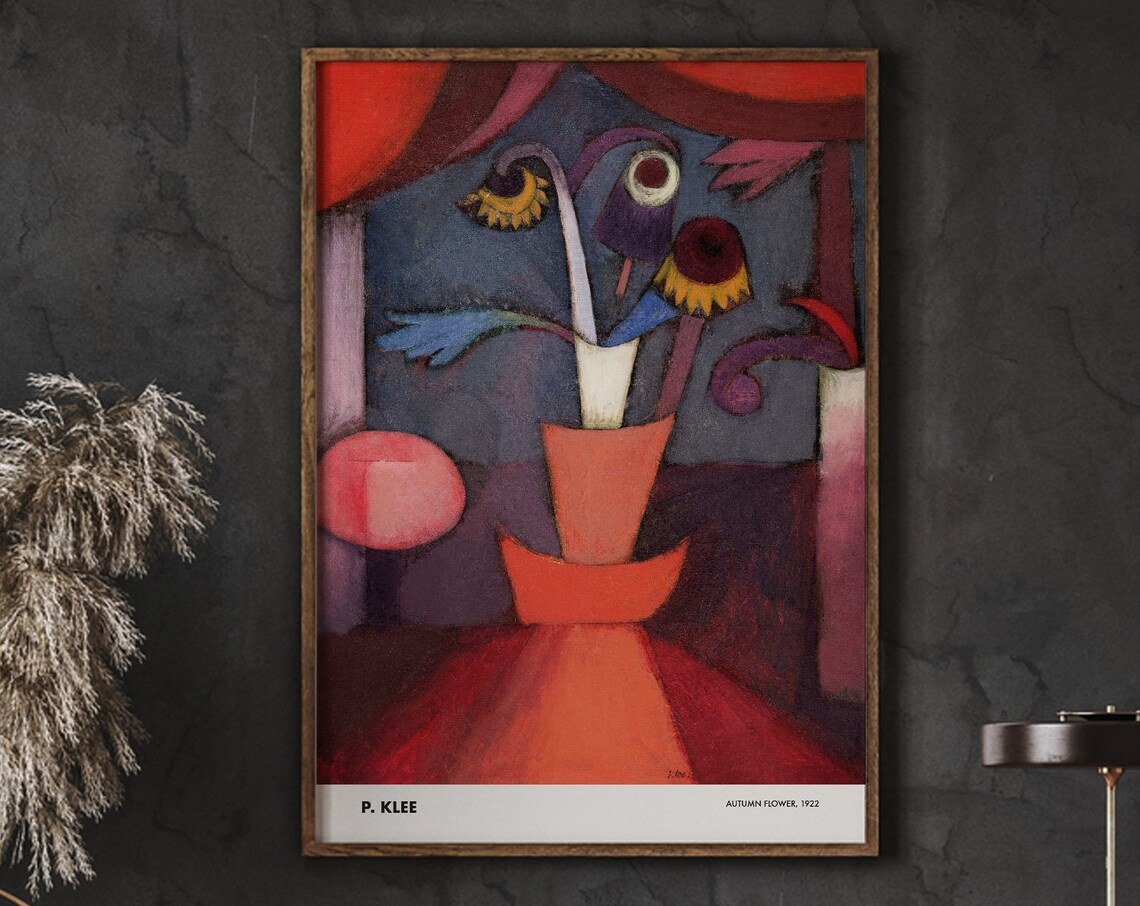 Paul Klee Autumn Flower 1922 Abstract Art Print