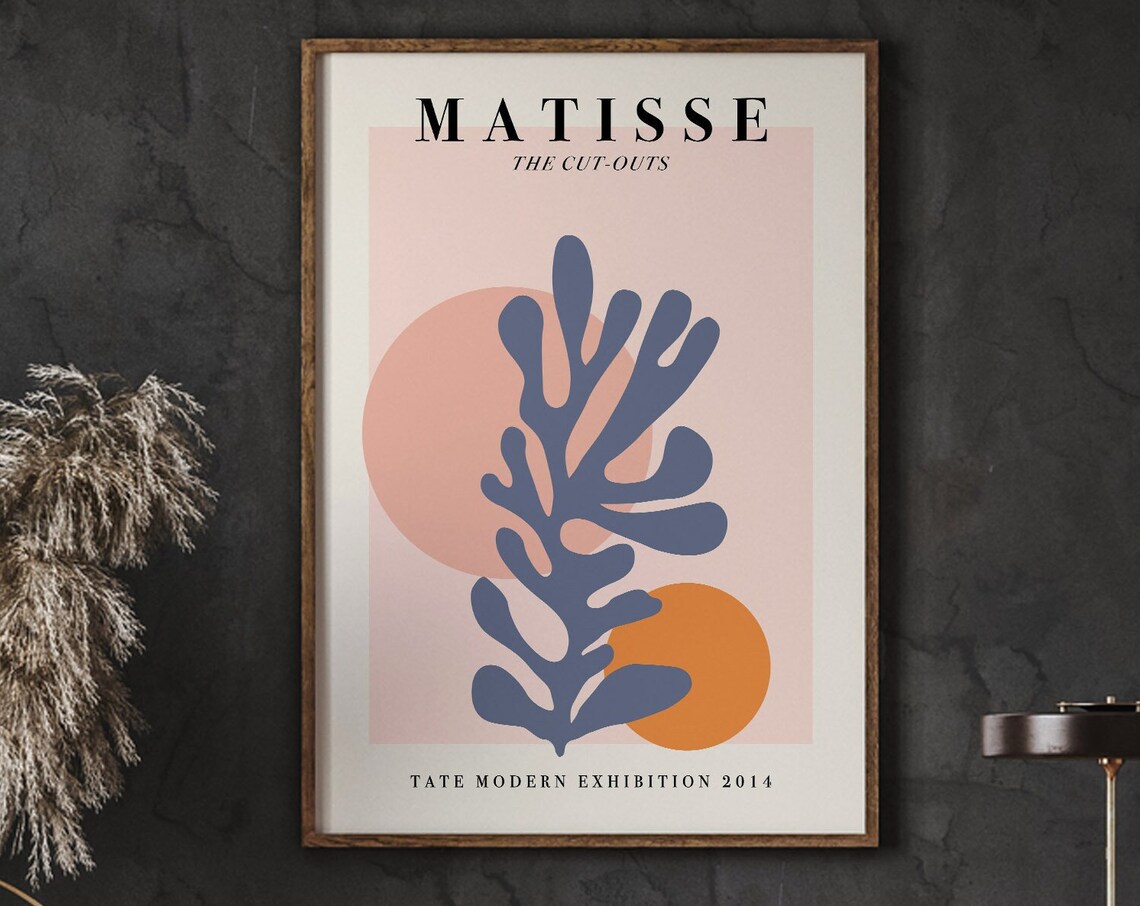 Henri Matisse The Cut Outs Blue Leaf Tate Modern 2014 Exhibition Poster