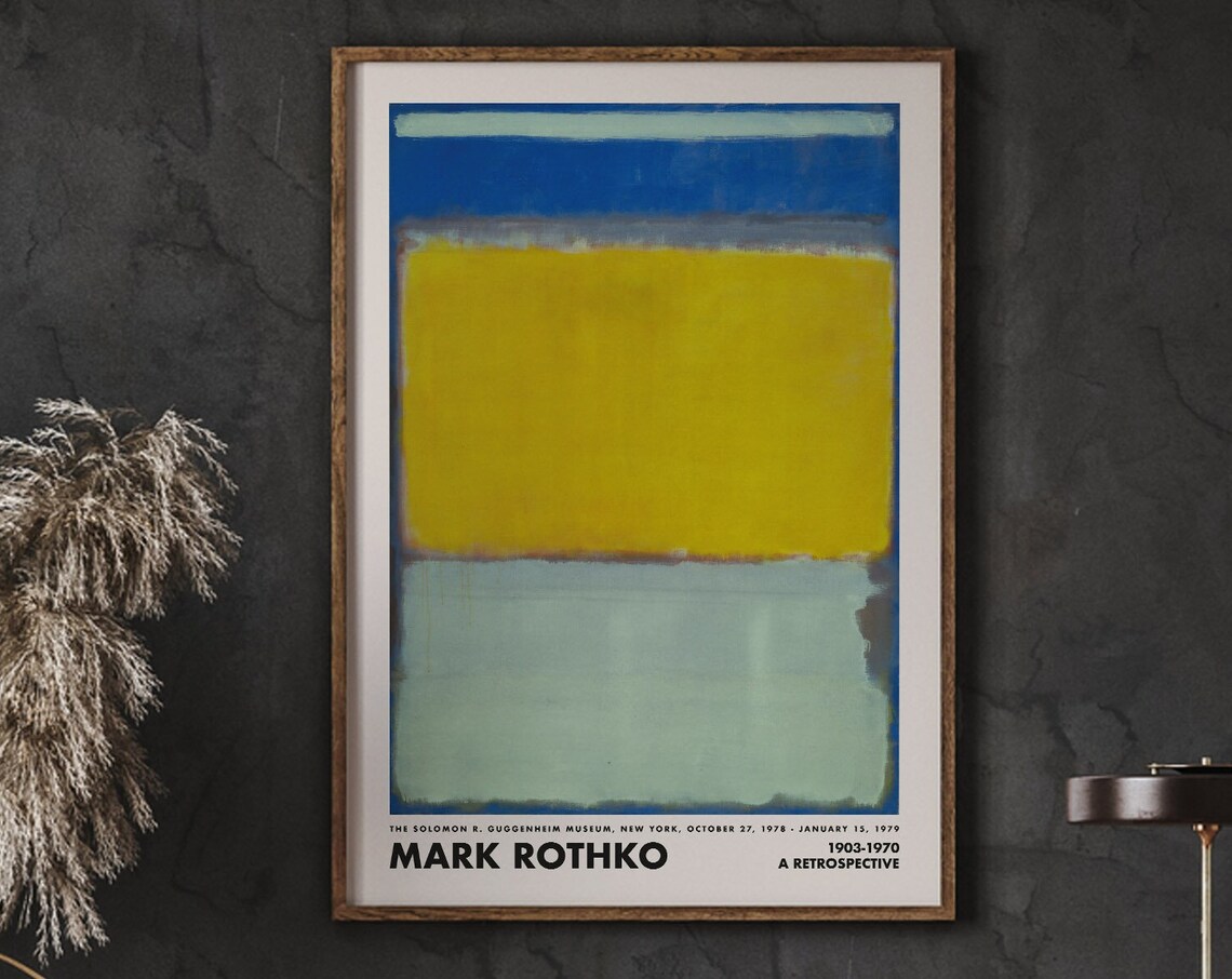 Rothko Mid Century Modern Museum Abstract Art Print