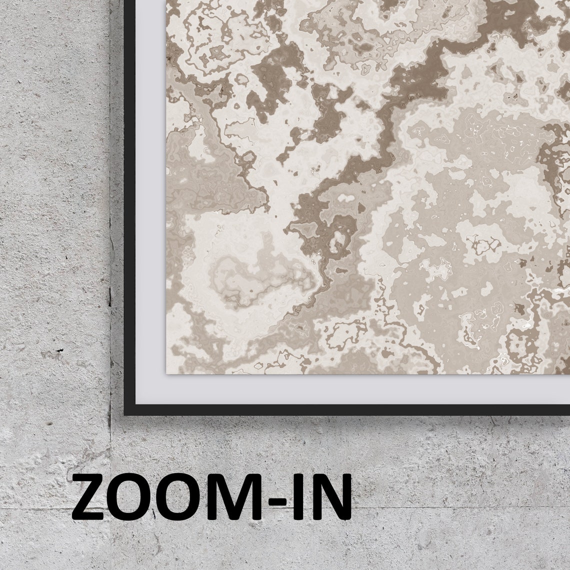 Beige Bronze Marble Abstract Texture Neutral Boho Art Poster