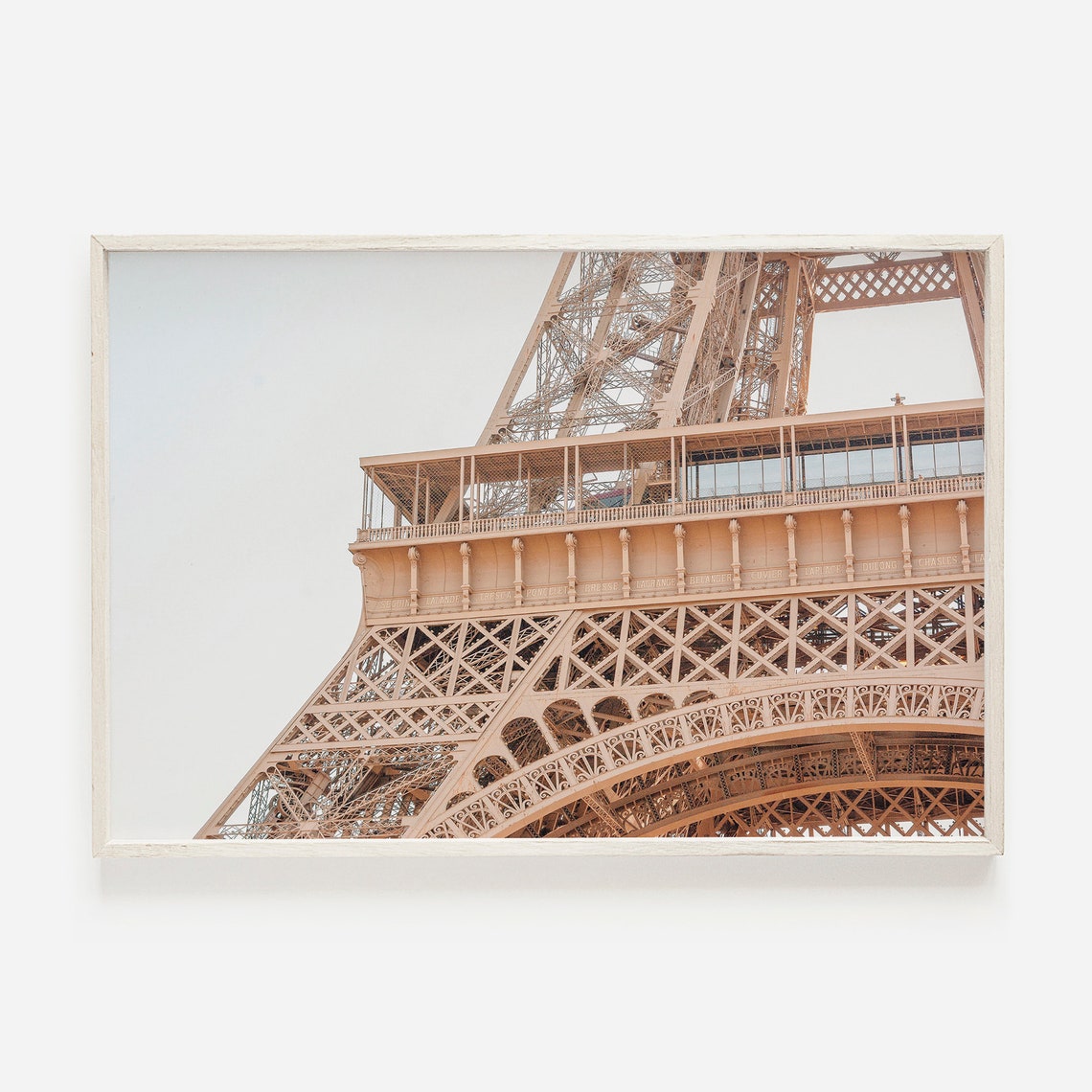 Eiffel Tower Iron Lattice Close Up Architectural Paris Detail Poster