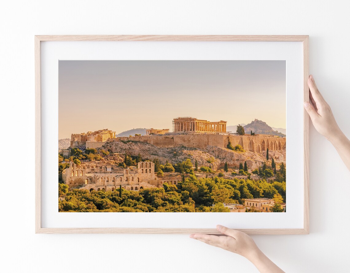 Acropolis Athens Greece Travel Poster, Parthenon - Image 2