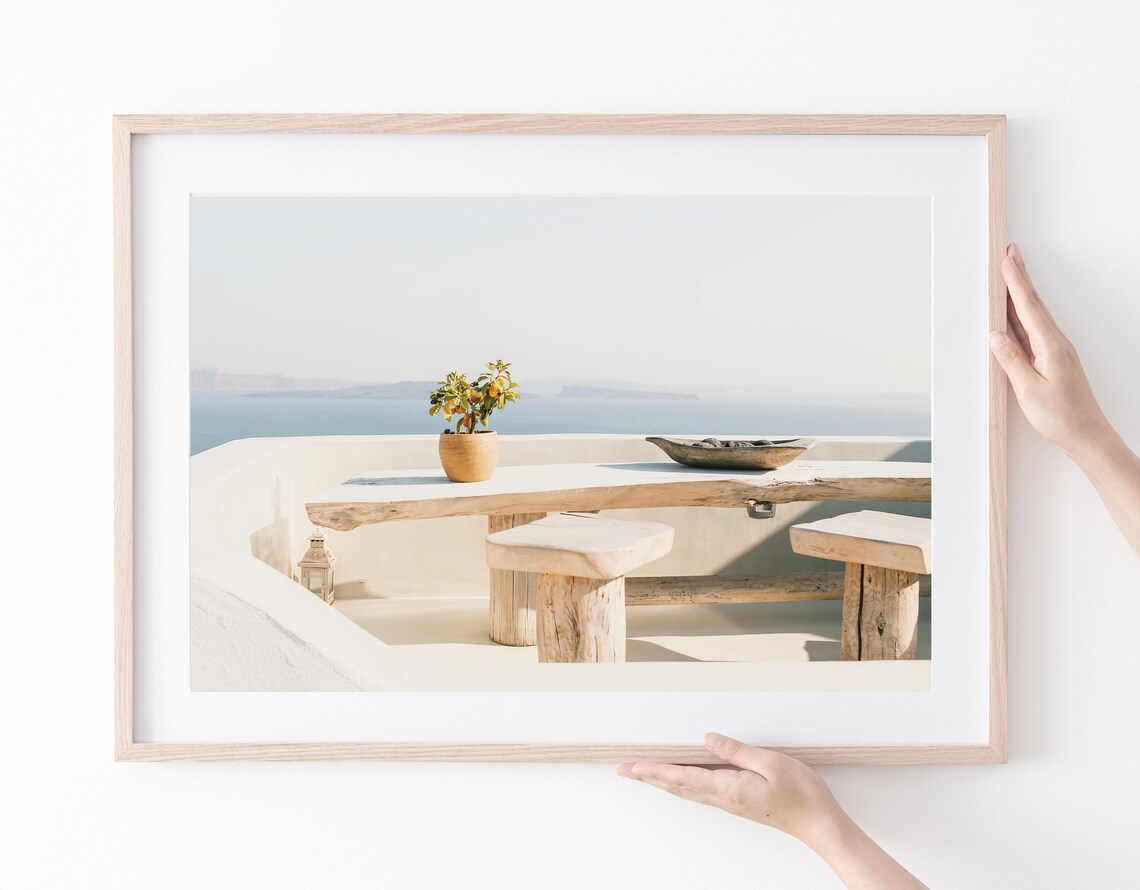 Mykonos Boho Travel Poster, Greek Ocean View - Image 2