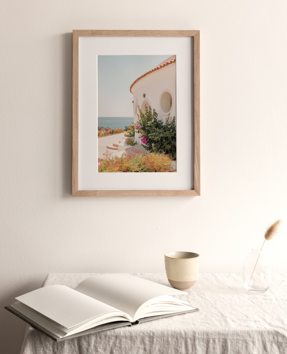 Corfu Coastal Greece Travel Poster, Pastel Decor - Image 4