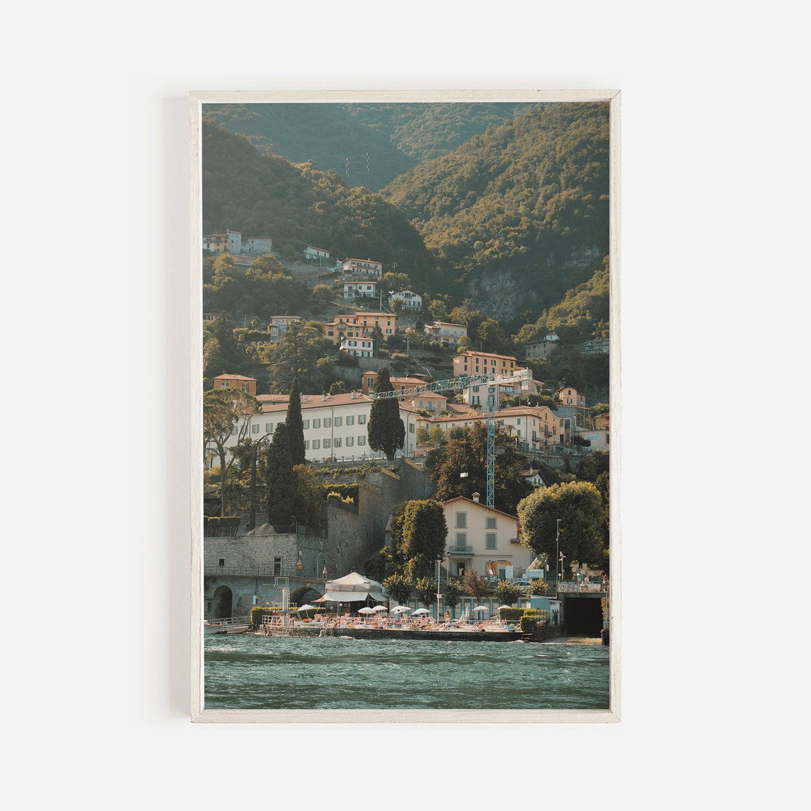 Positano Italy Hillside Town Beach Clubs Amalfi Coast View Poster