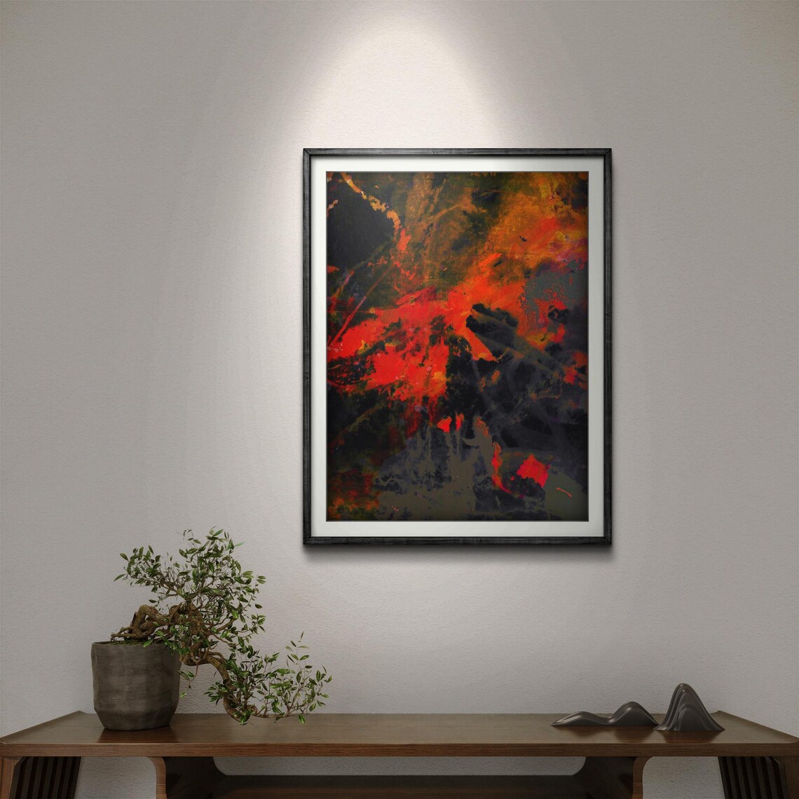 Abstract Nature Painting, Interplay Of Color And Form