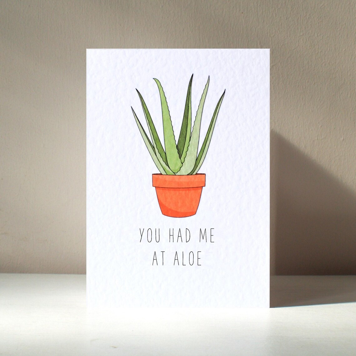 Personalised Aloe Vera House Plant Pun Art Print