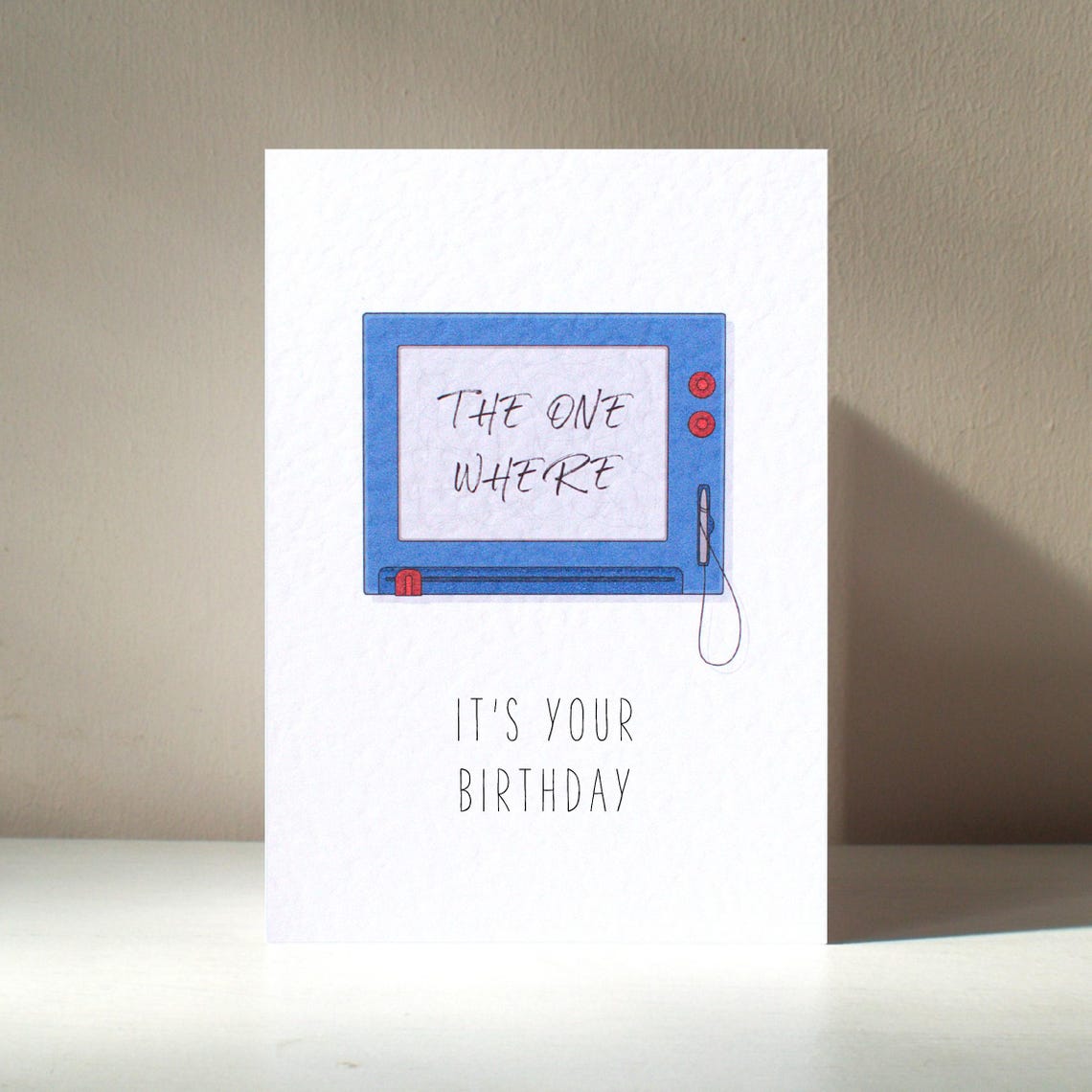 The One Where It Is Your Birthday Friends Sketch Toy Card Poster