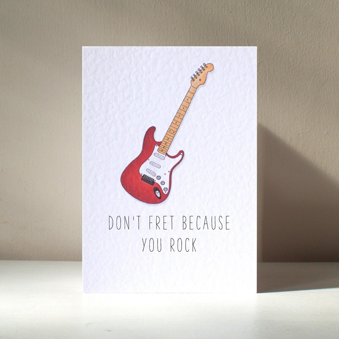 You Rock Personalised Guitar Music Pun Poster Print