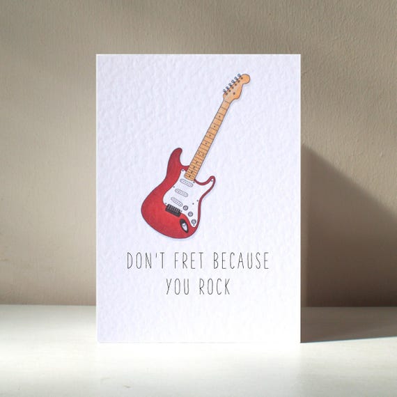 You Rock Personalised Guitar Music Pun Poster Print