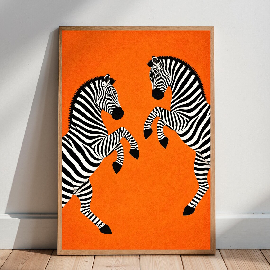 Zebra Poster, Modern Animal Safari Art Print