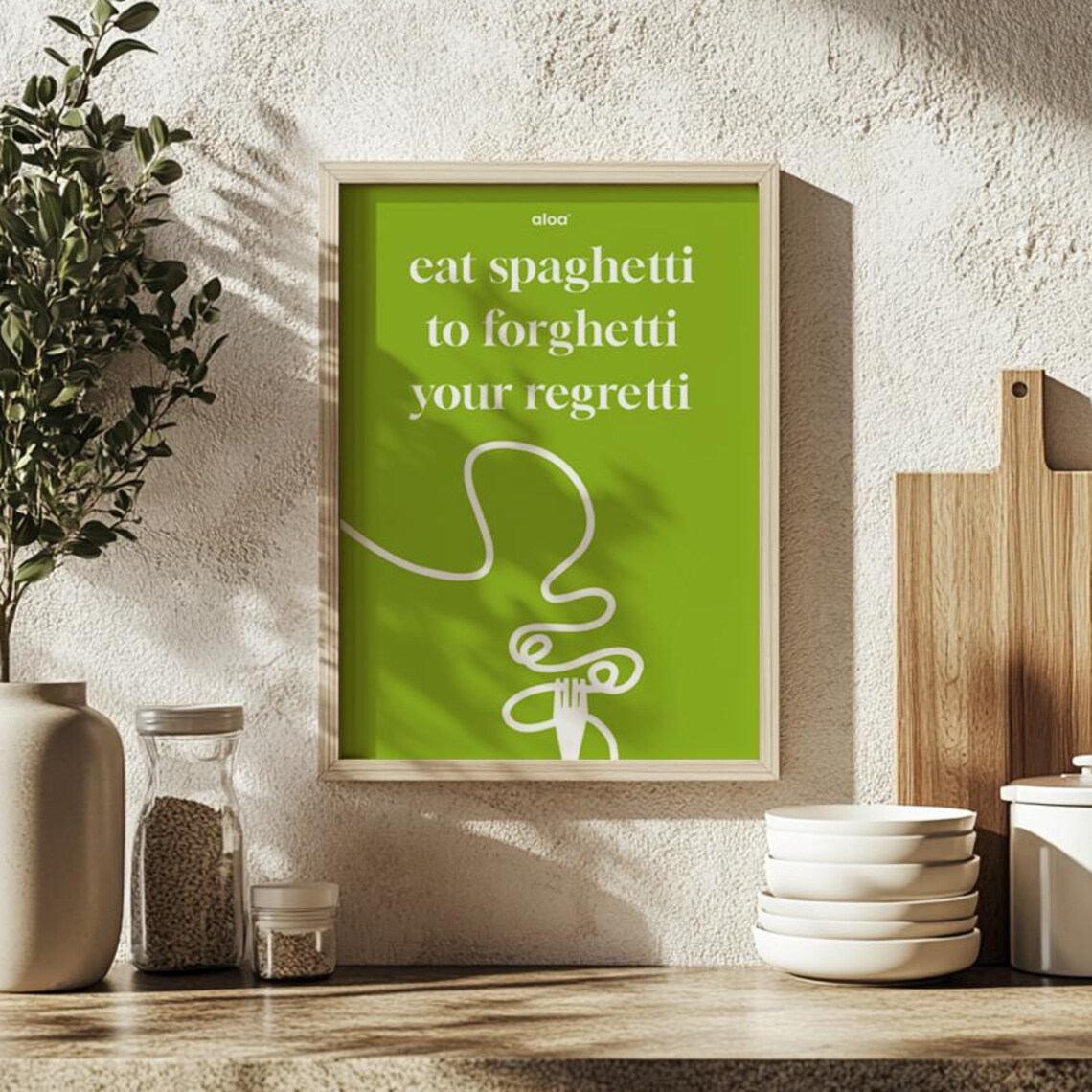 Minimalist Typography Poster, Abstract Home Decor