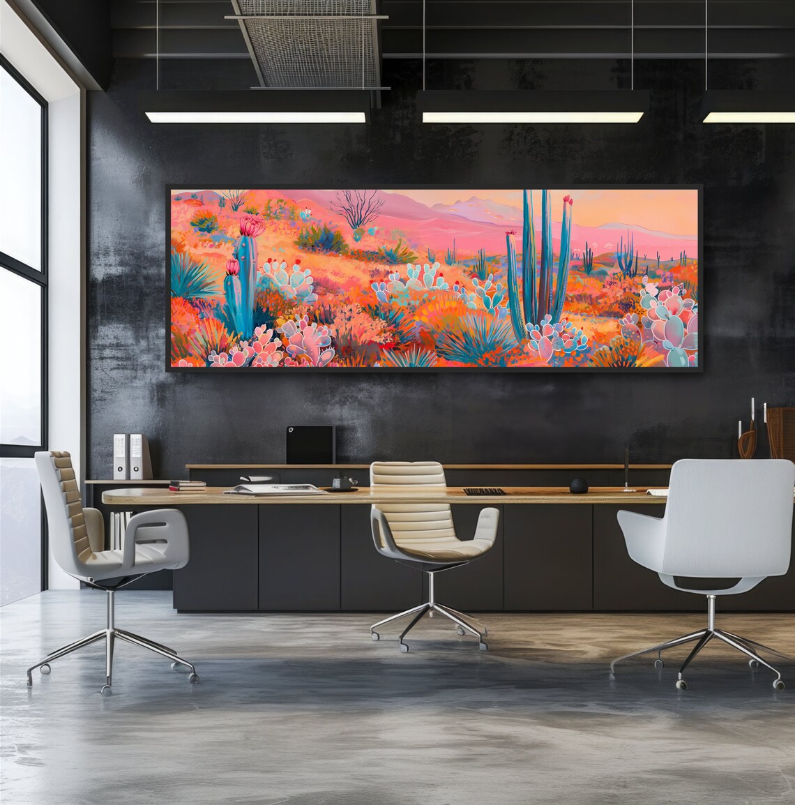 Desert Cactus Art Print, Modern Boho Southwest - Image 2