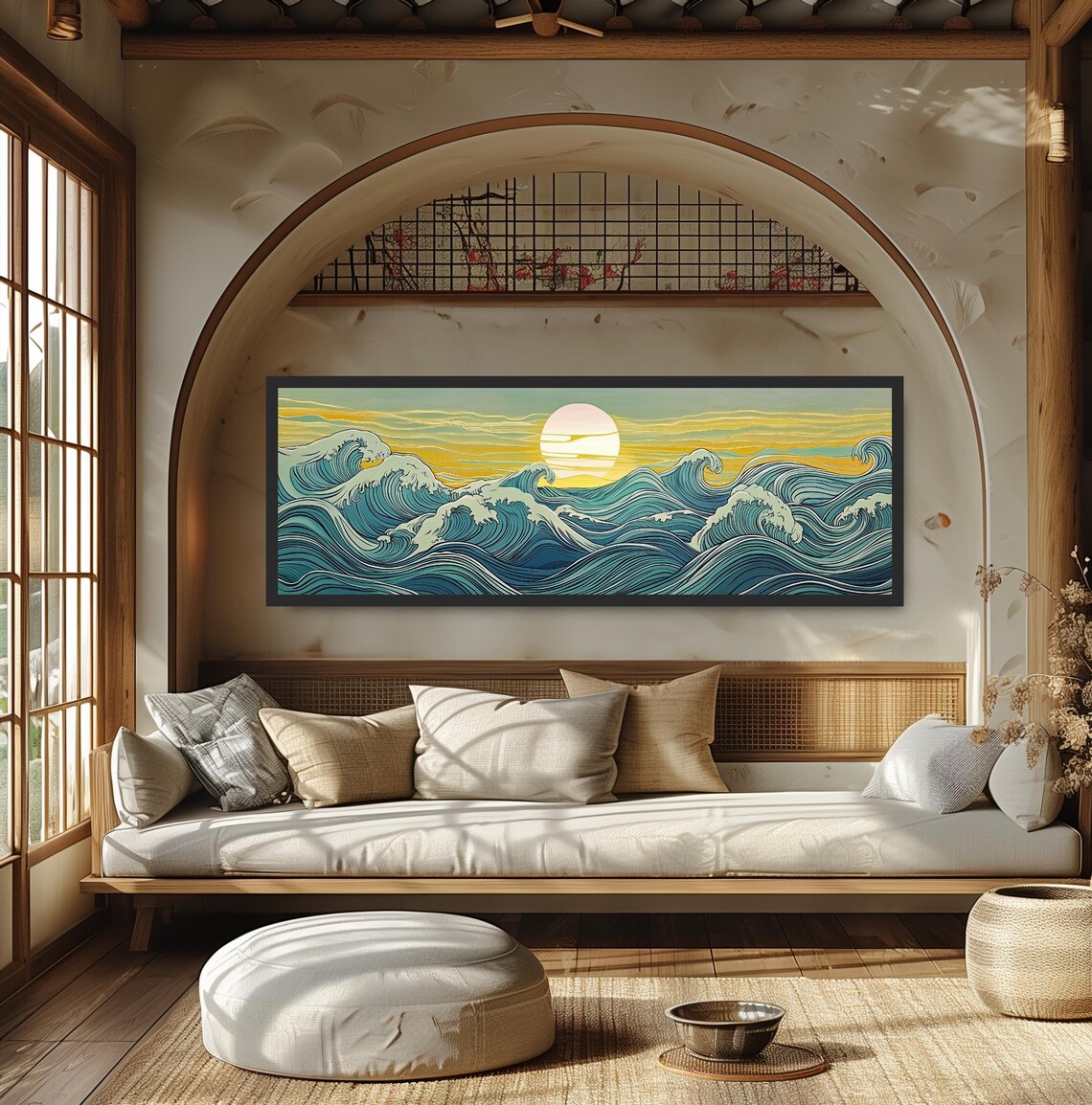 Traditional Japanese Wave Minimalist Ocean Art Print - Image 5