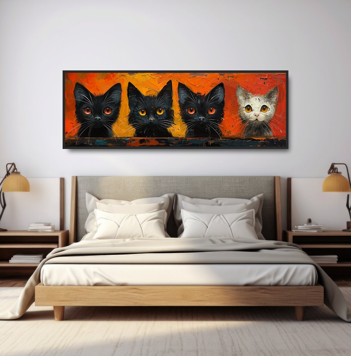 Cute Kittens Diversity, Whimsical Cat Art Print - Image 4