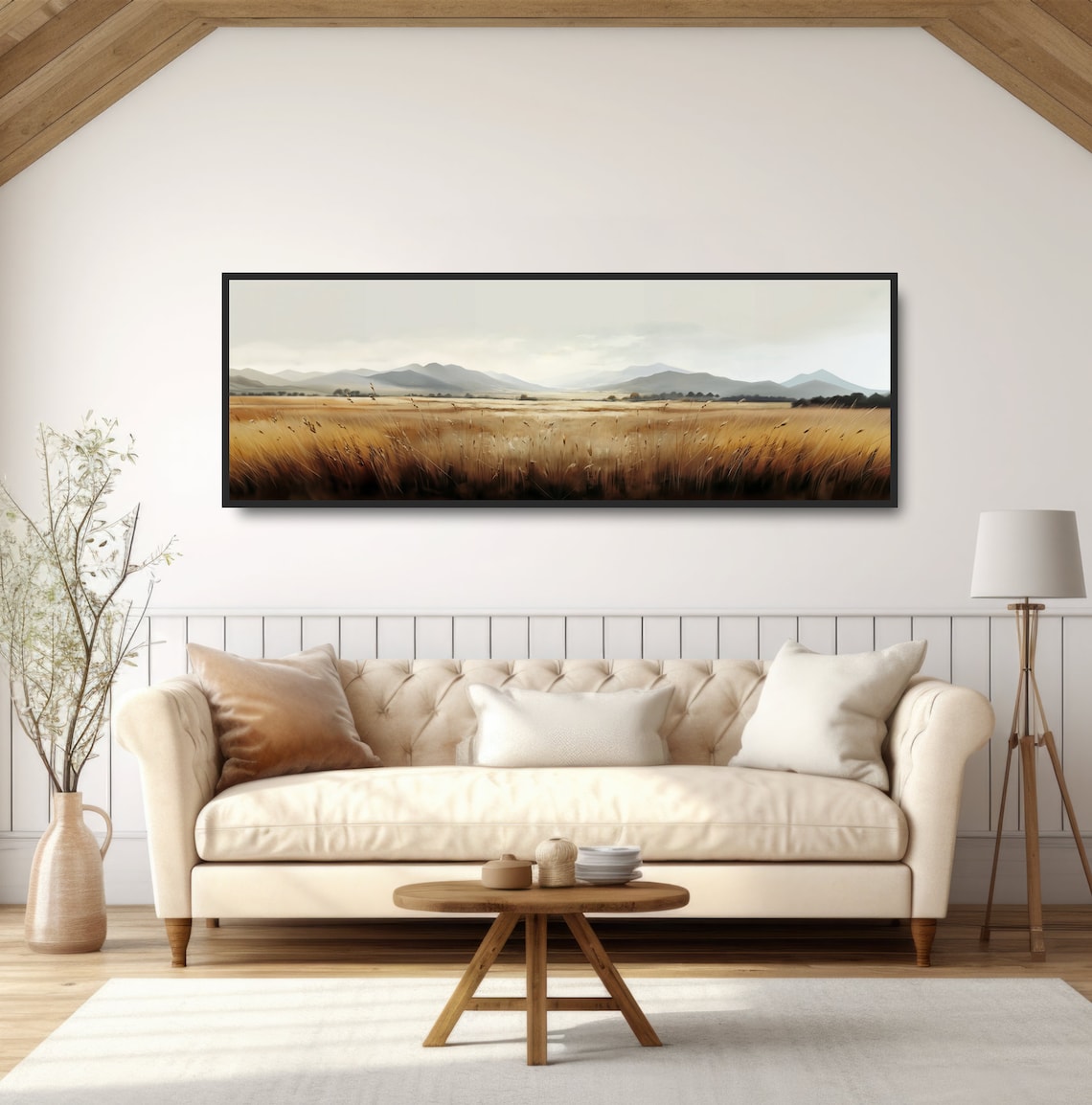 Tall Grass Mountain Meadow, Vintage Farmhouse Art Print - Image 5