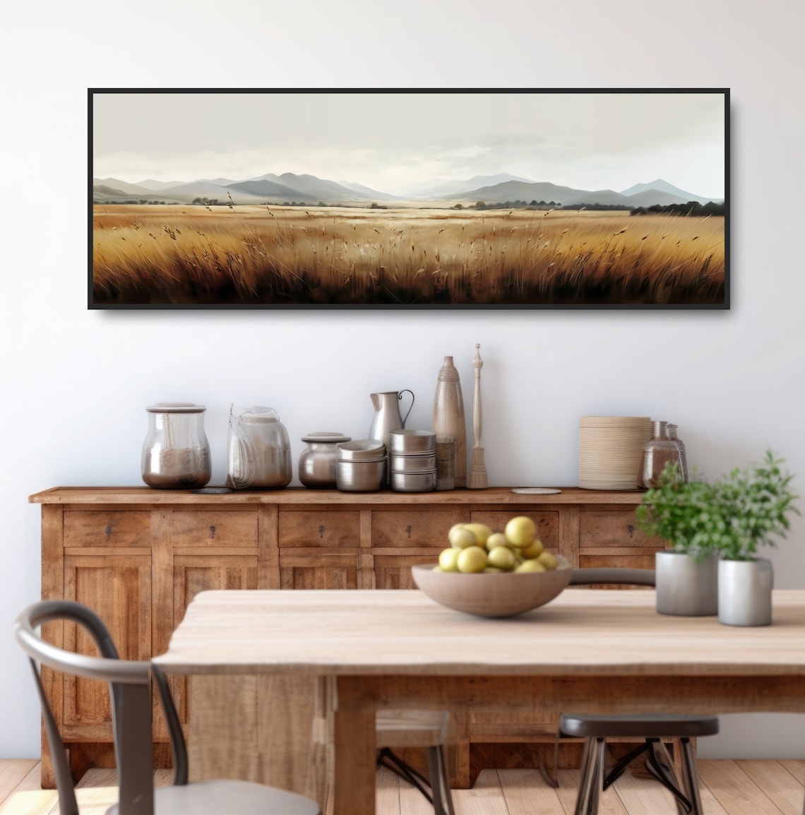 Tall Grass Mountain Meadow, Vintage Farmhouse Art Print - Image 3