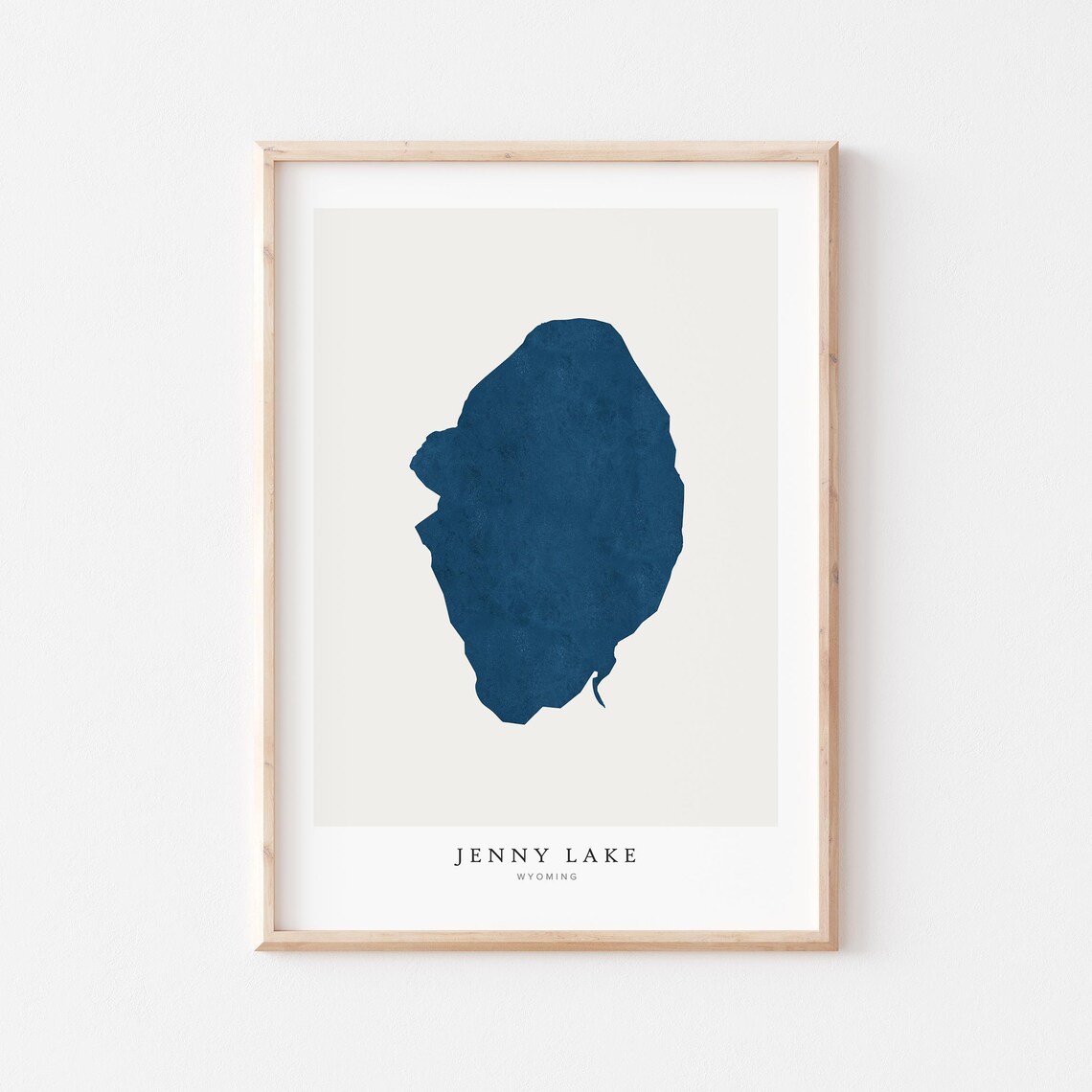 Jenny Lake Print Poster Art Wall Map House Gift Wyoming