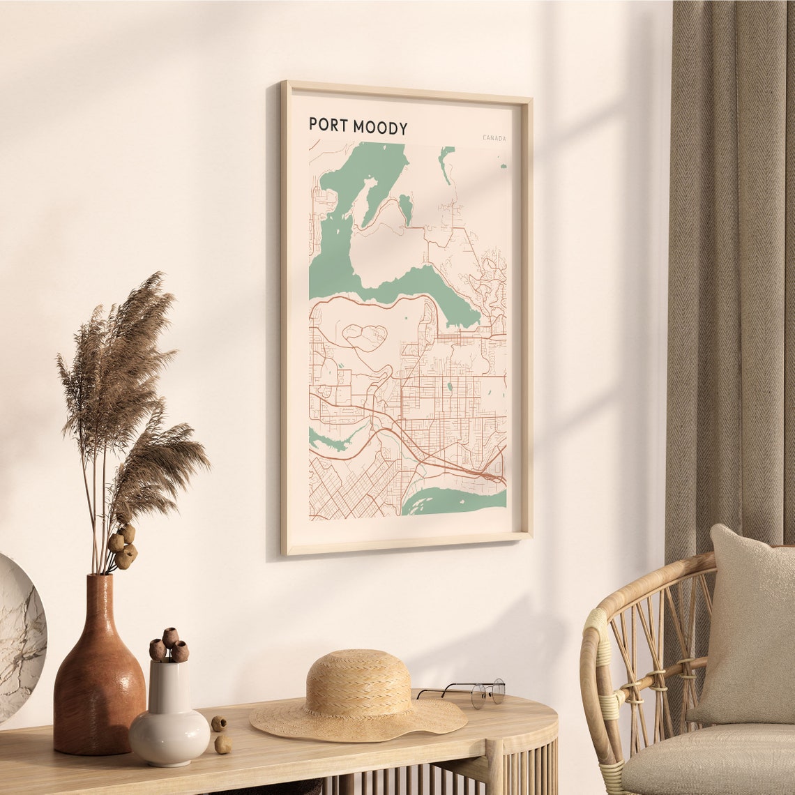 Port Moody Map Poster Port Moody Wall Art Port Moody Map Port Moody Poster Port Moody Print Port Moody Canada Travel British Columbia - Image 3