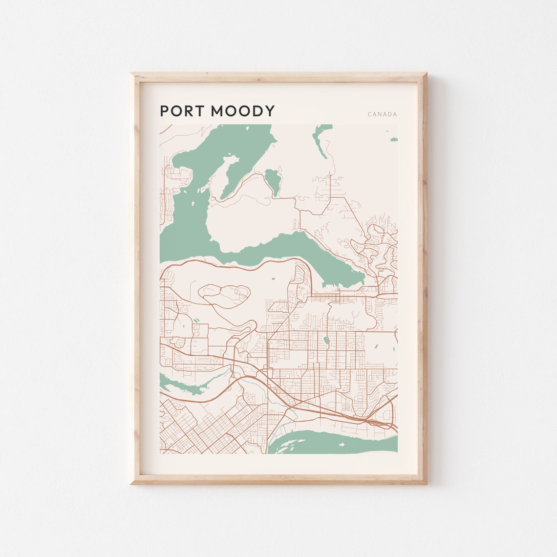 Port Moody Map Poster Port Moody Wall Art Port Moody Map Port Moody Poster Port Moody Print Port Moody Canada Travel British Columbia