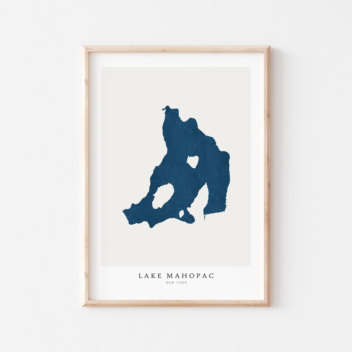 Lake Mahopac Print Poster Art Wall Map House Gift New York