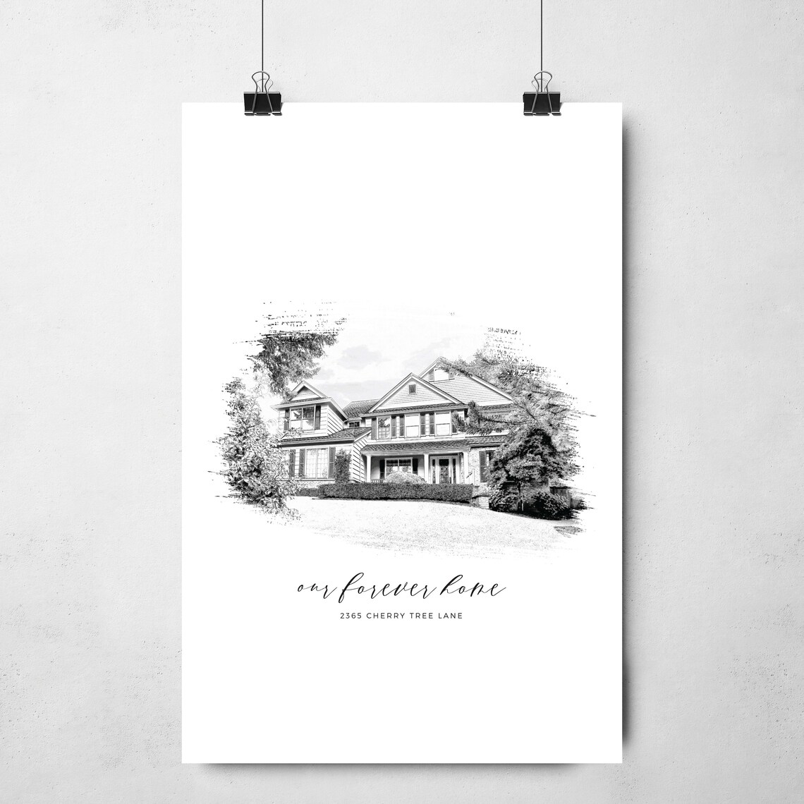 Custom House Portrait - Home Illustration - Image 4