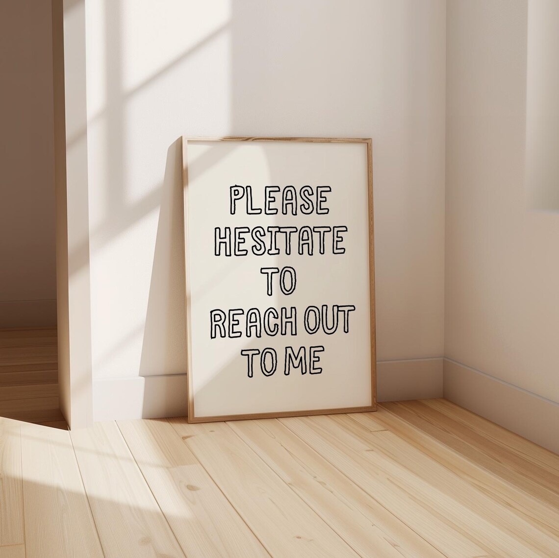 Please Hesitate To Reach Out To Me Funny Office Quote Wall Art - Image 4