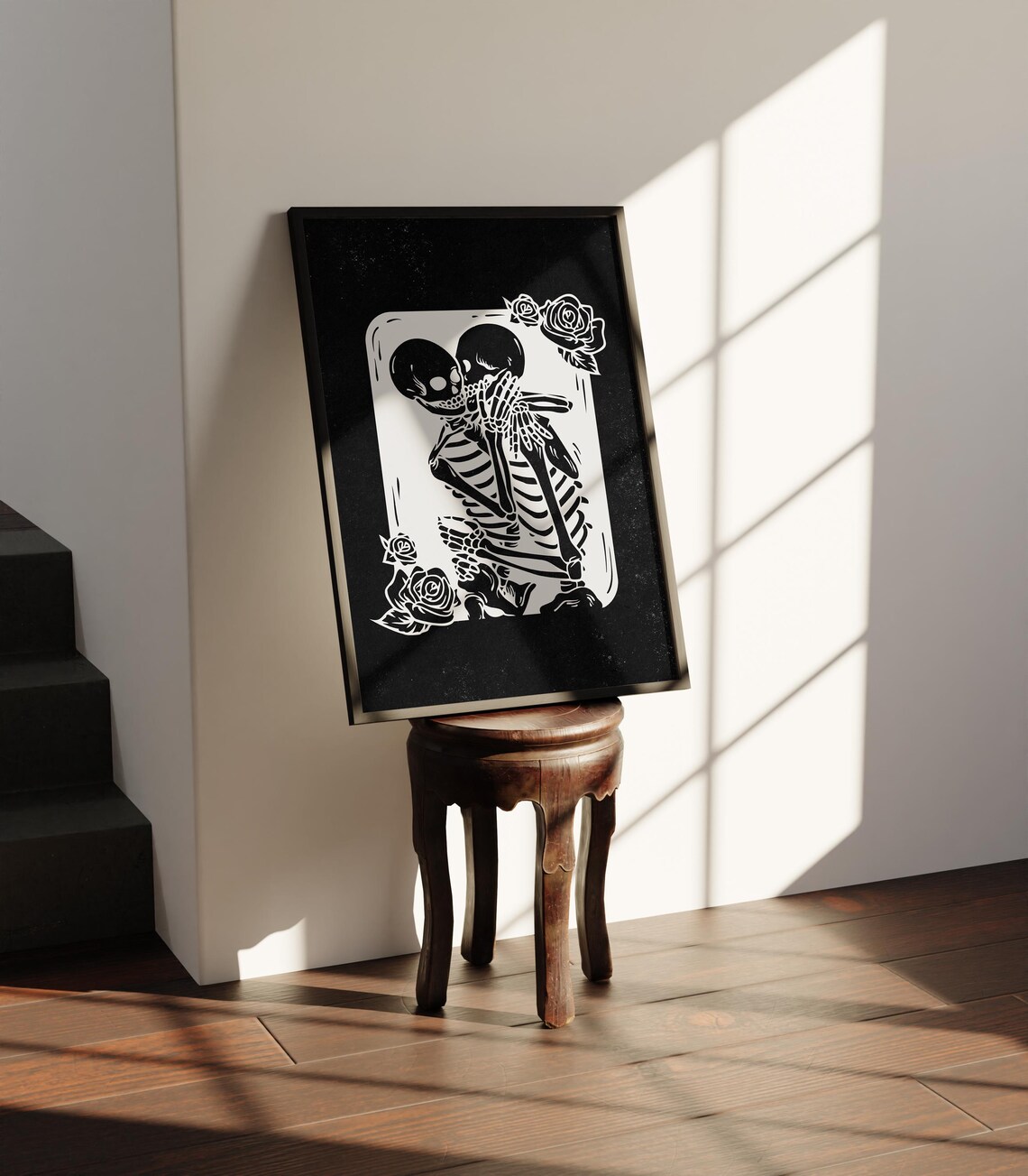 Skeleton Lovers Halloween Decor, Quirky Poster - Image 2