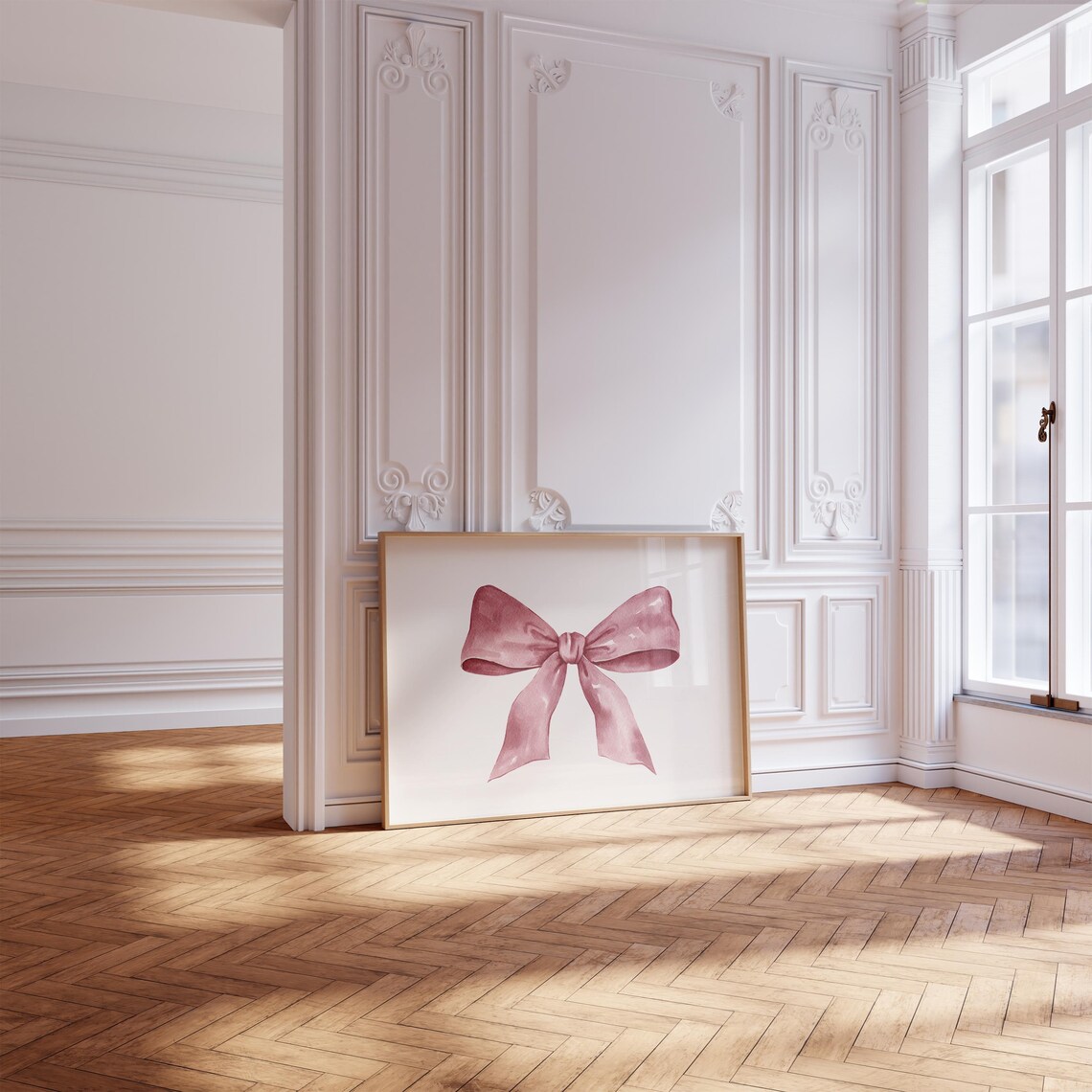 Coquette Bow Print, Preppy Balletcore Art Print - Image 2