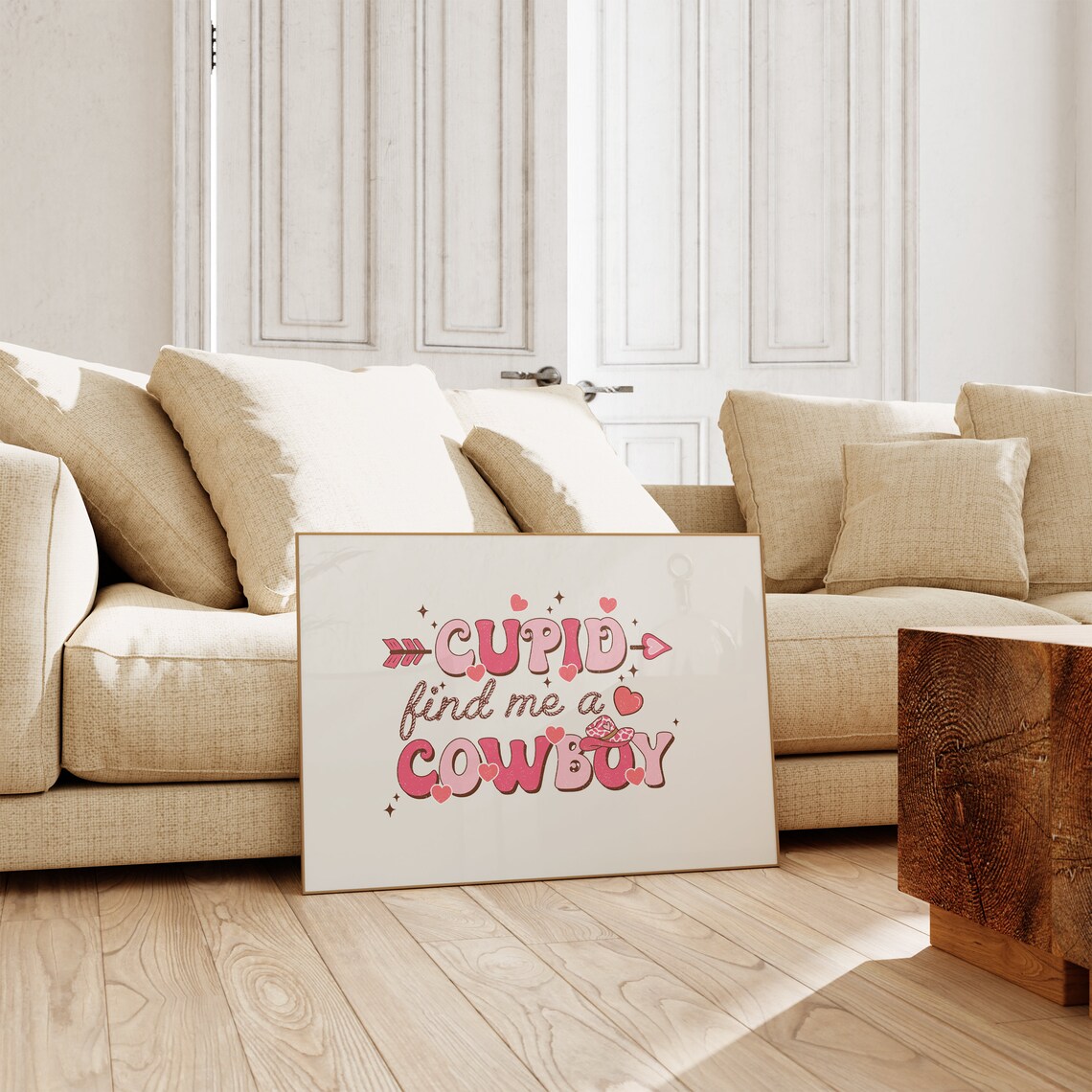 Cupid Find Me A Cowboy Print Trendy Valentines Day Art Western Valentine Png Retro Valentines Sublimation Valentines Cowgirl - Image 5
