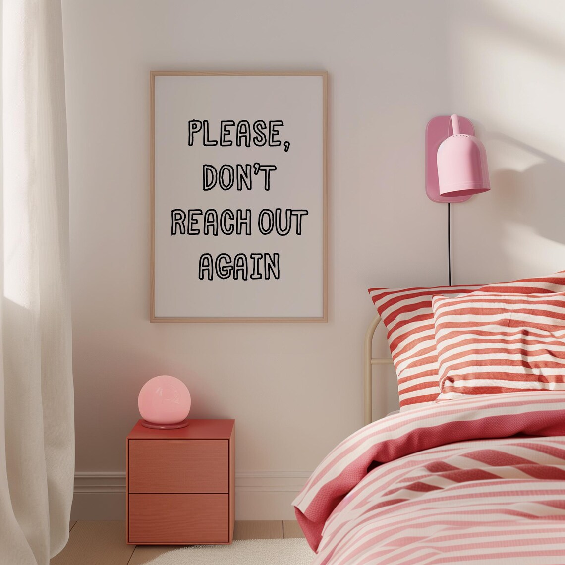 Sarcastic Office Quotes Wall Art Please Dont Reach Out Again Funny Office Prints Home Office Decor Trendy Work Poster - Image 2