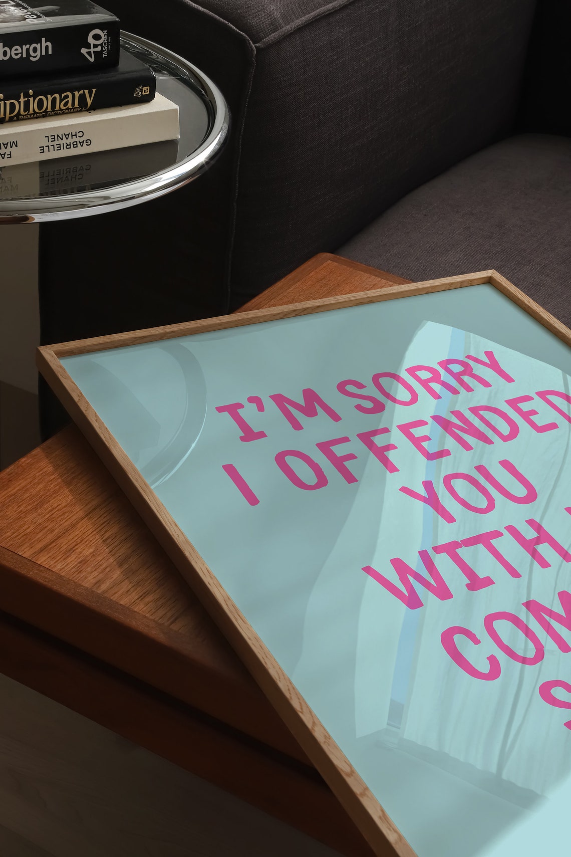 Im Sorry I Offended You With My Common Sense Turquoise Quote Poster - Image 2