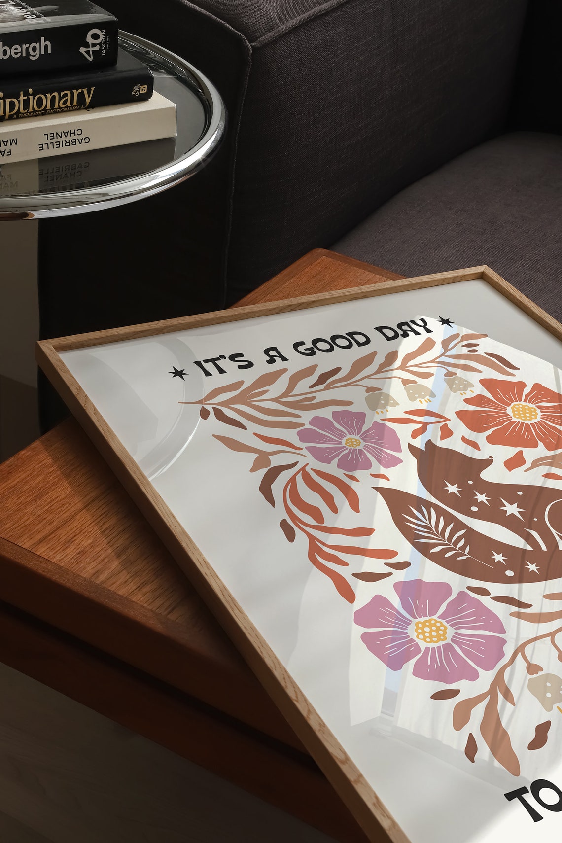 It's a Good Day to Have a Good Day Boho Fox Floral Quote Poster - Image 4